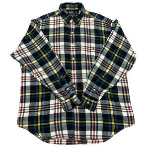 Polo Ralph Lauren Lowell Sport Flannel Shirt Men L Plaid Long Sleeve Button Down